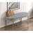 Chenille Upholstery Sleek  Bench