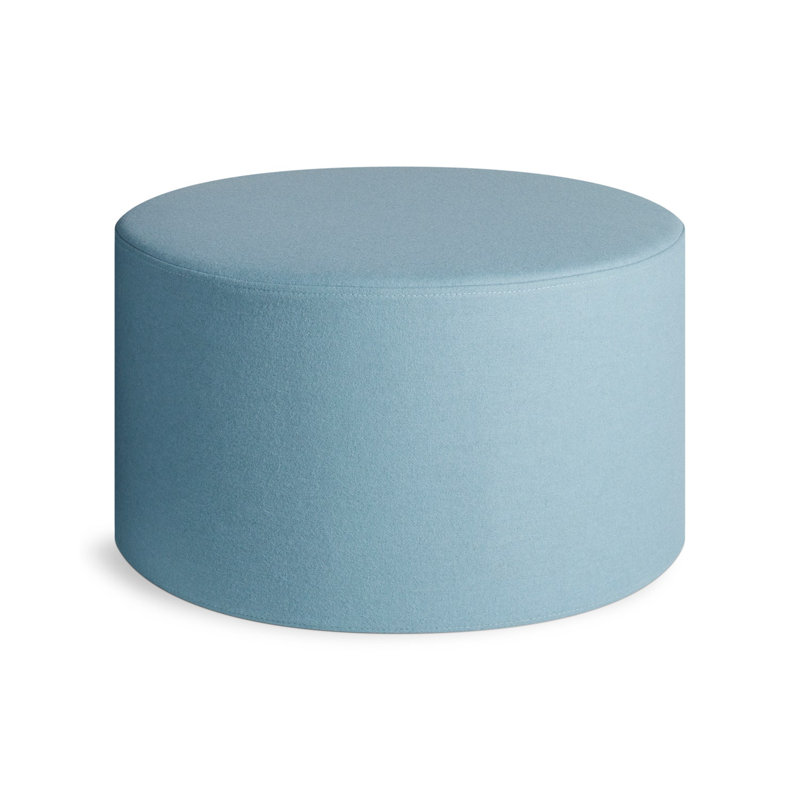 Bumper Round Ottoman, Blue