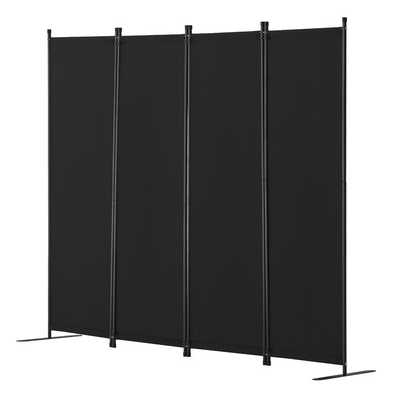 4 cloisons en tissu 8867,5 pouces, noir, pour chambre à coucher, salle à manger, stable, pare-soleil, économiseur d'espace noir, bureau d'intimité 8867,5 pouces, bureau, avec cadre en métal