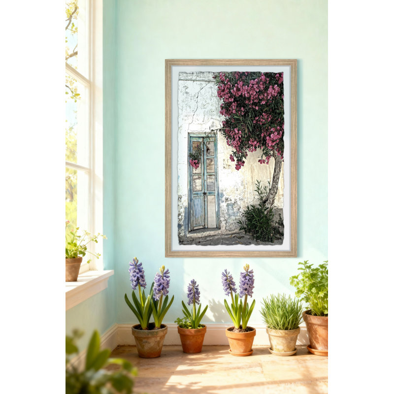 «Blue Doorway», reproduction encadrée, H 12 po x l 8 po