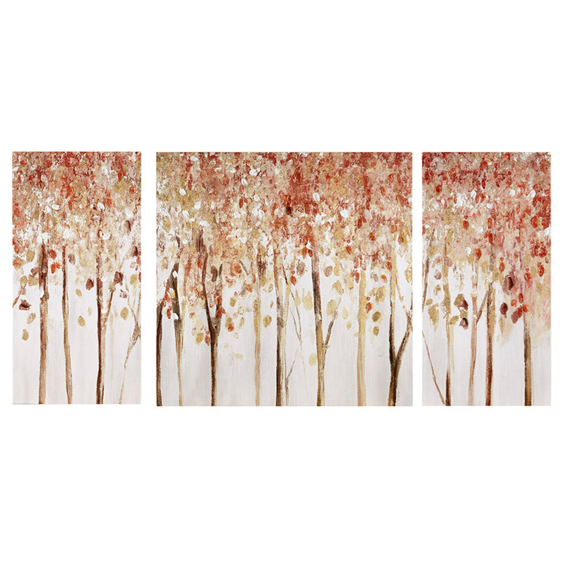 Toile texturée triptyque