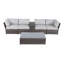 Elodie Wicker Fully Assembled 4 - Person Seating Group with Cushions