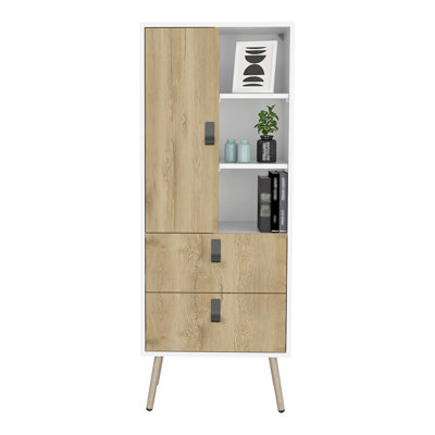 Grande commode Magness, chambre, blanc / Macadamia