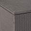 Tiroir de rangement extérieur gris 34,05 po Profondeur x largeur 24 po, boîte pour patio avec cadre, l