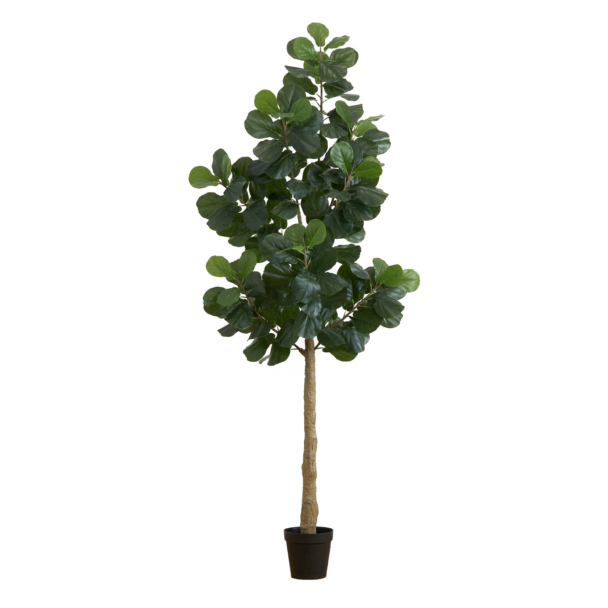 Primrue Yarbrough 108'' Faux Fiddle Leaf Fig Tree in Pot | Wayfair