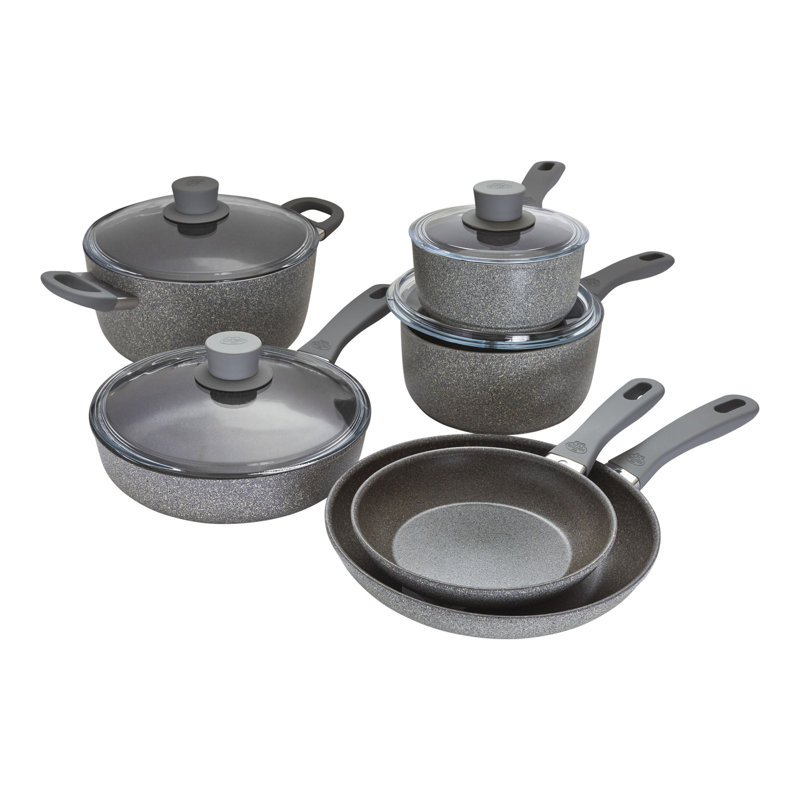 Batterie de cuisine en aluminium 10 pièces Parma Plus