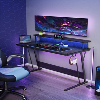 Metal Base Computer Desk