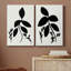 Silhouette Garden I - ensemble de 2 impressions sur toile tendue-2026632269