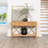 Pencil Rattan 54" Wide Console Table-112619623