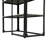 Bexley 72.25"H X 38"W Metal and Wood Etagere Bookcase