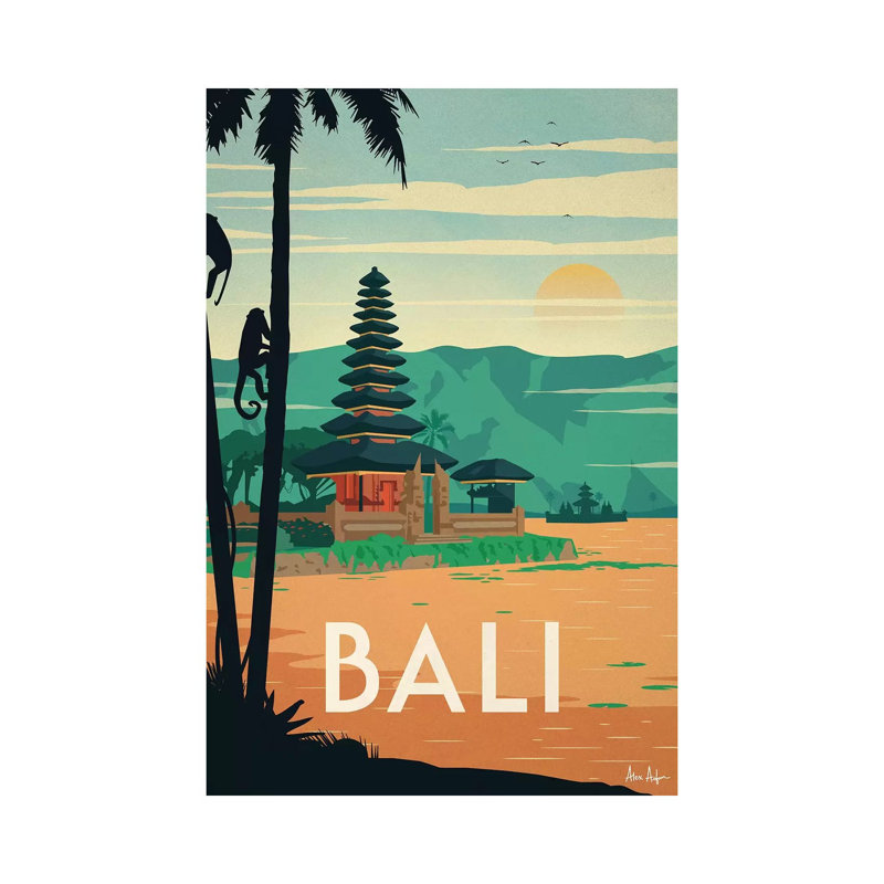 Bali par Ideastorm Studios - Estampe numérique sur toile tendue avec châssis, H 26 po x l 18 po x 1,5 po