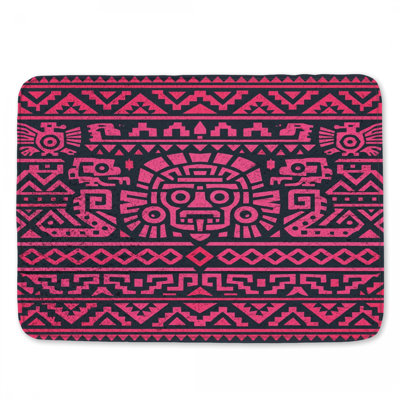 Aztec Tribal Patterns Bath Mat