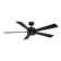 Wynd 5 - Blade Outdoor /Indoor Smart Ceiling Fan with Remote Control and LED Light Kit Included, Works With Alexa and iOS or Android App