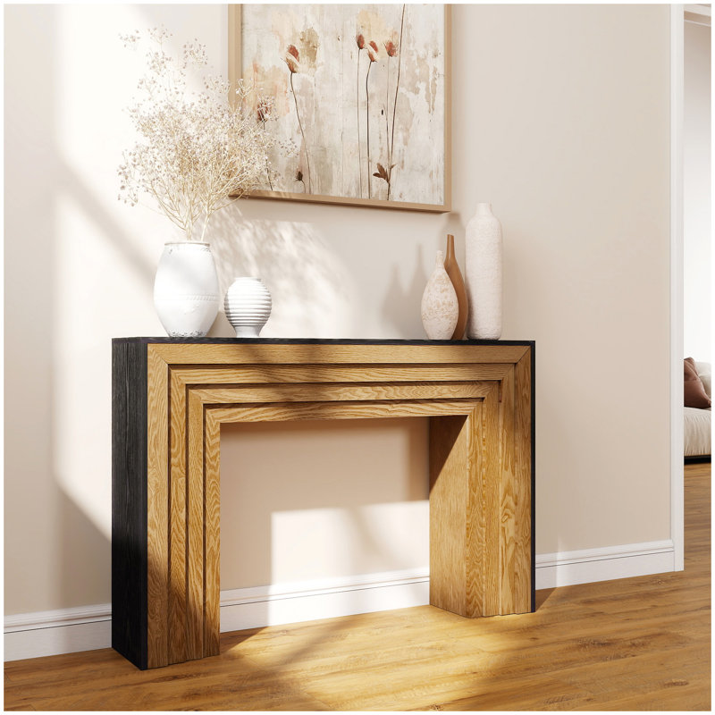 Console 47 po en bois moderne, table d'entrée, table de canapé - Design rustique et contemporain