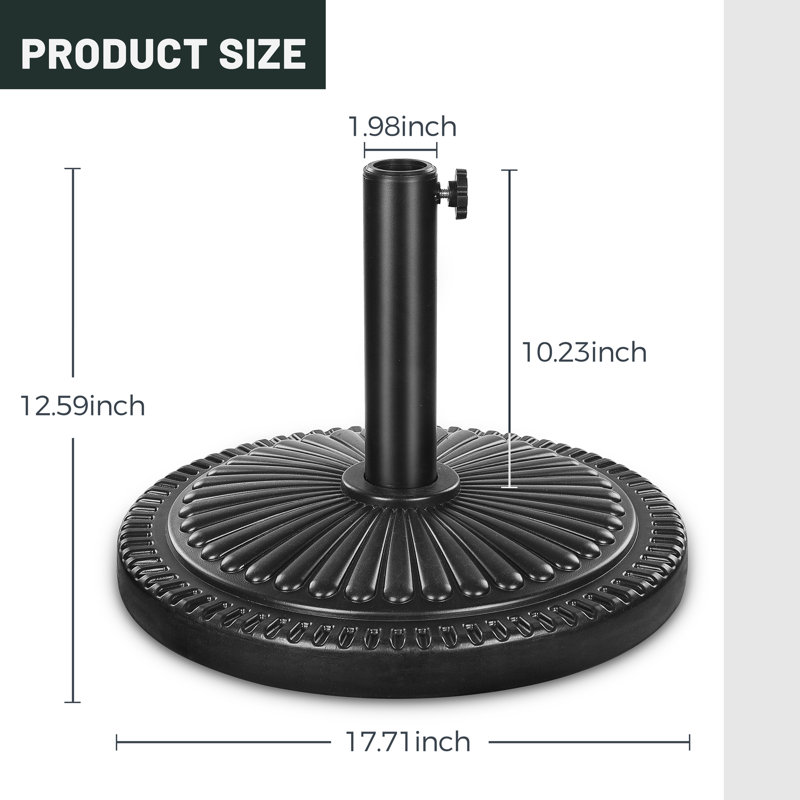 15.0kg Resin Free Standing Umbrella Base