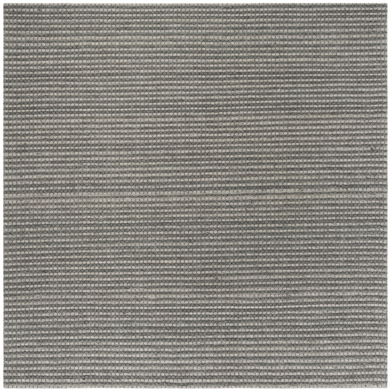 Hand-Woven Geometric Rug Merkley, Carré 6 pi