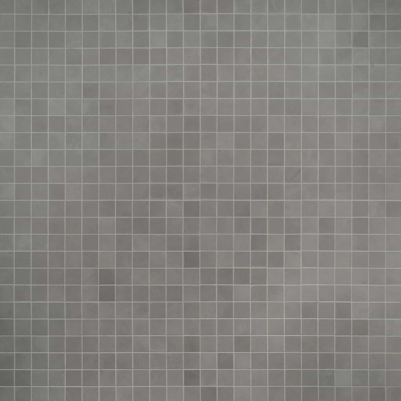 Clay 12x12 Matte Concrete Look Porcelain Mosaic Tile, Awake Gray