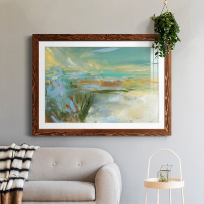 Plage de sable - peinture encadrée