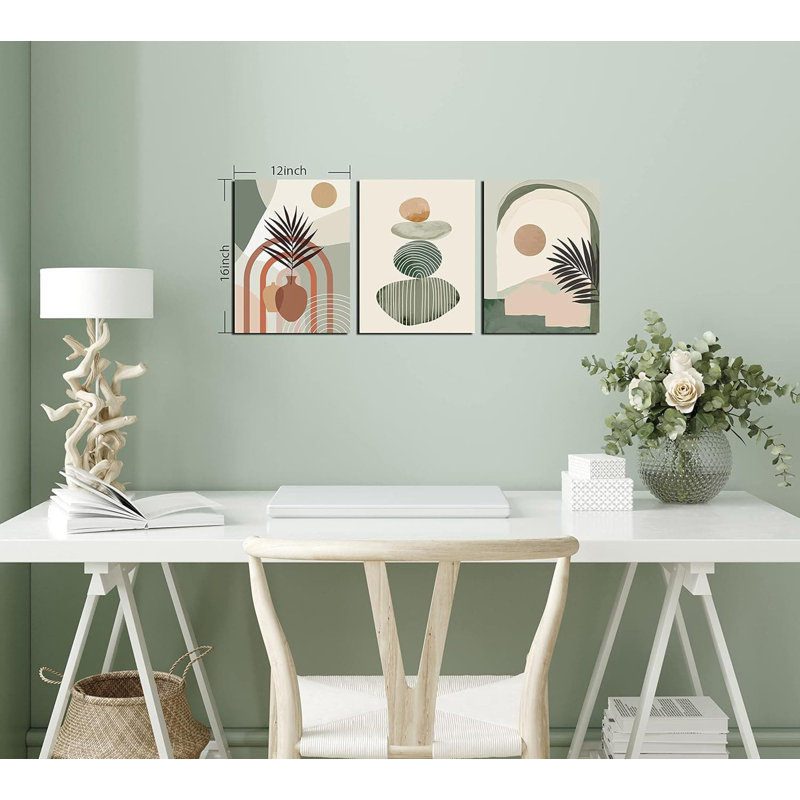 3 Piece No Frame Print on Canvas