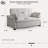 Serta Sabrina 73" Queen Rolled Arm Tufted Back Convertible Sleeper Sofa with Cushions-92628144