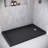 Streamline 60 in. x 36 in. Corner Acrylic Shower Base in Matte Black with Right Hand Drain, Drain Included-118934453