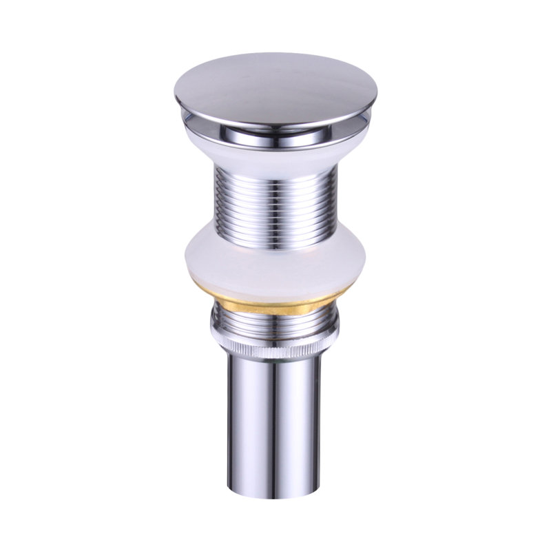 Drain de lavabo de salle de bain rond, Chrome