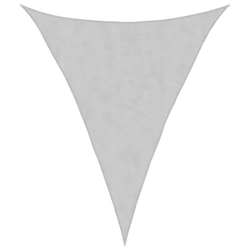 Carsie Light Grey Fields Sun 100% Polyester Oxford 5m x 6m x 6m Triangle Shade Sail