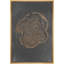 Anneau d'arbre, texture de bois gris foncé, minimaliste neutre, impression sur toile encadrée-73333721-73495216