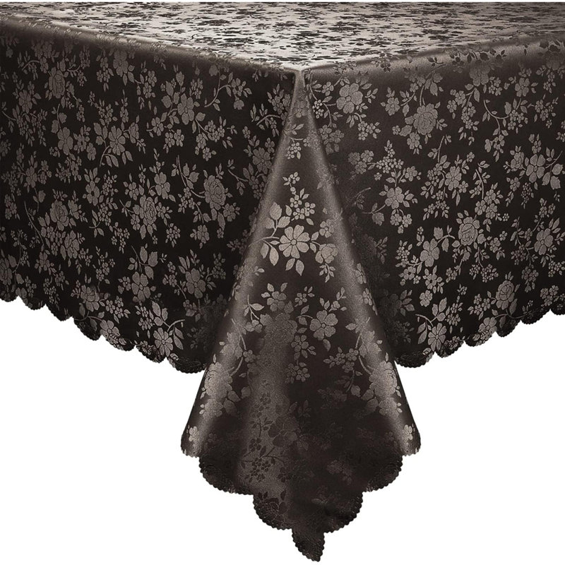 Round Table Cloth, Waterproof Heavy Duty Vinyl Tablecloths, Wipeable Washable Table Cover For Kitchen And Dining Room, Coffee