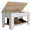 Table de rangement, quatre pieds, tablette inférieure