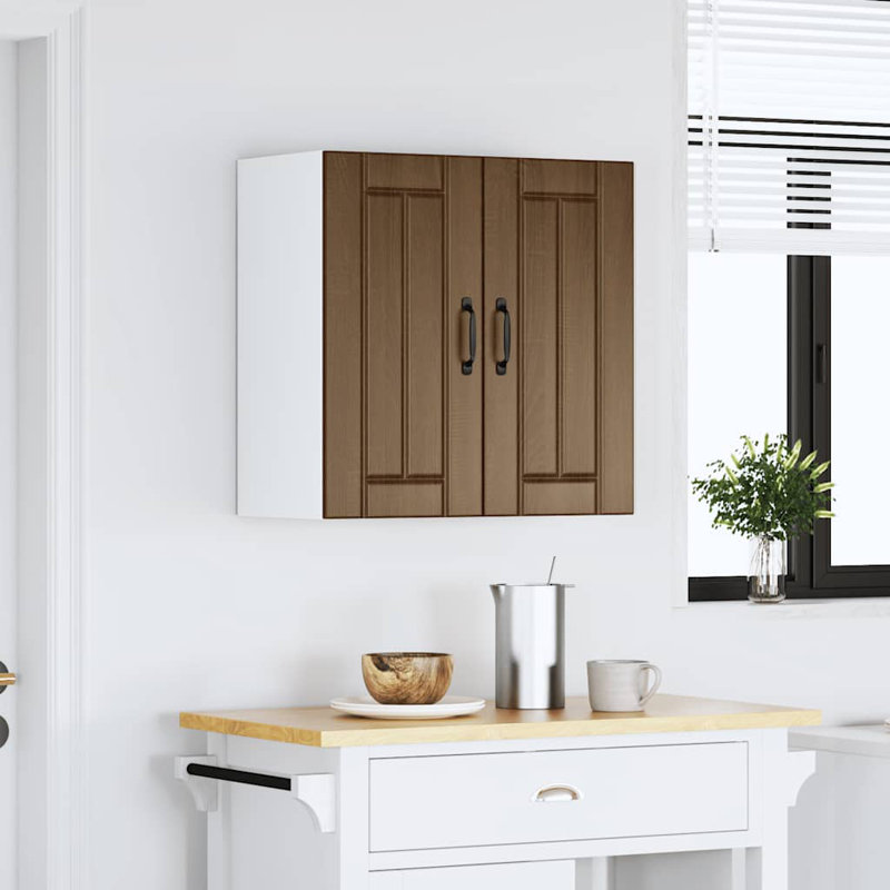 Standard Wall Cabinet, brown oak, 60cm H x 60cm W x 31cm D