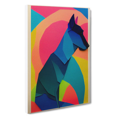 Paper Dog No.1 Abstract - Wall Art