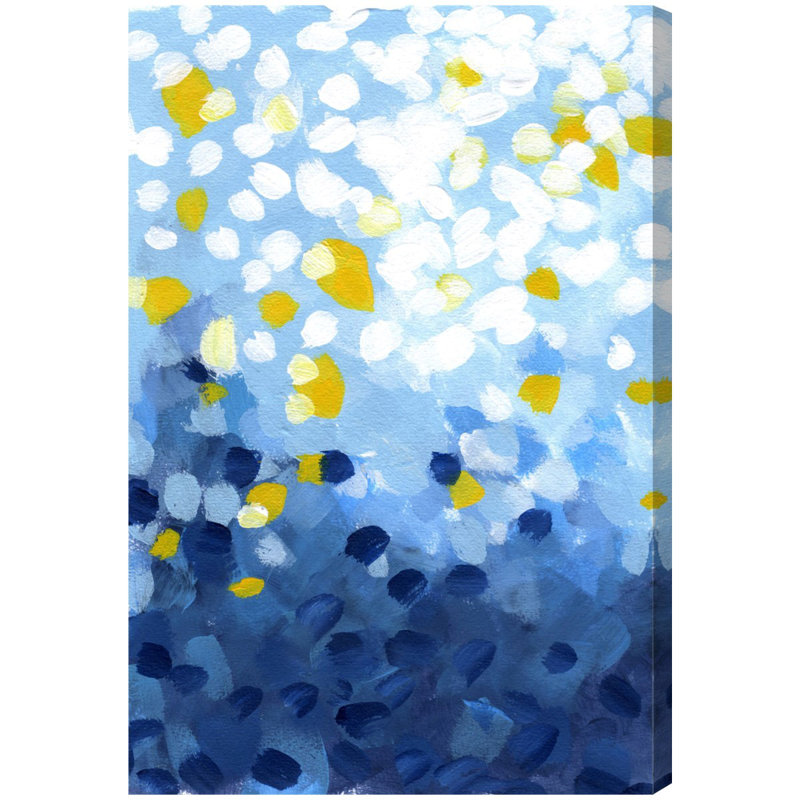 Shoal I - peinture sur toile tendue, H 54 po x l 36 po