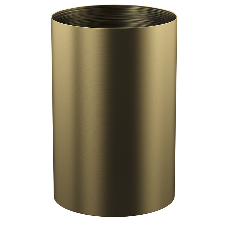 Pot à ustensiles de cuisine en laiton mat, H 3,75 po x l 2,5 po x P 2,5 po