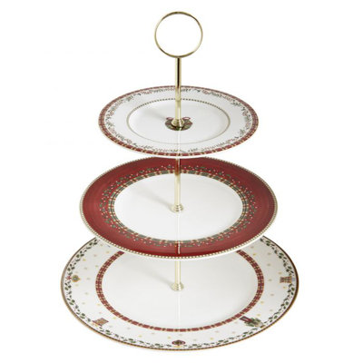 Nutcracker Bone China Cake Stand