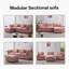 Canapé modulaire modulaire, canapé rembourré, canapé 3 places avec repose-pieds-685955061