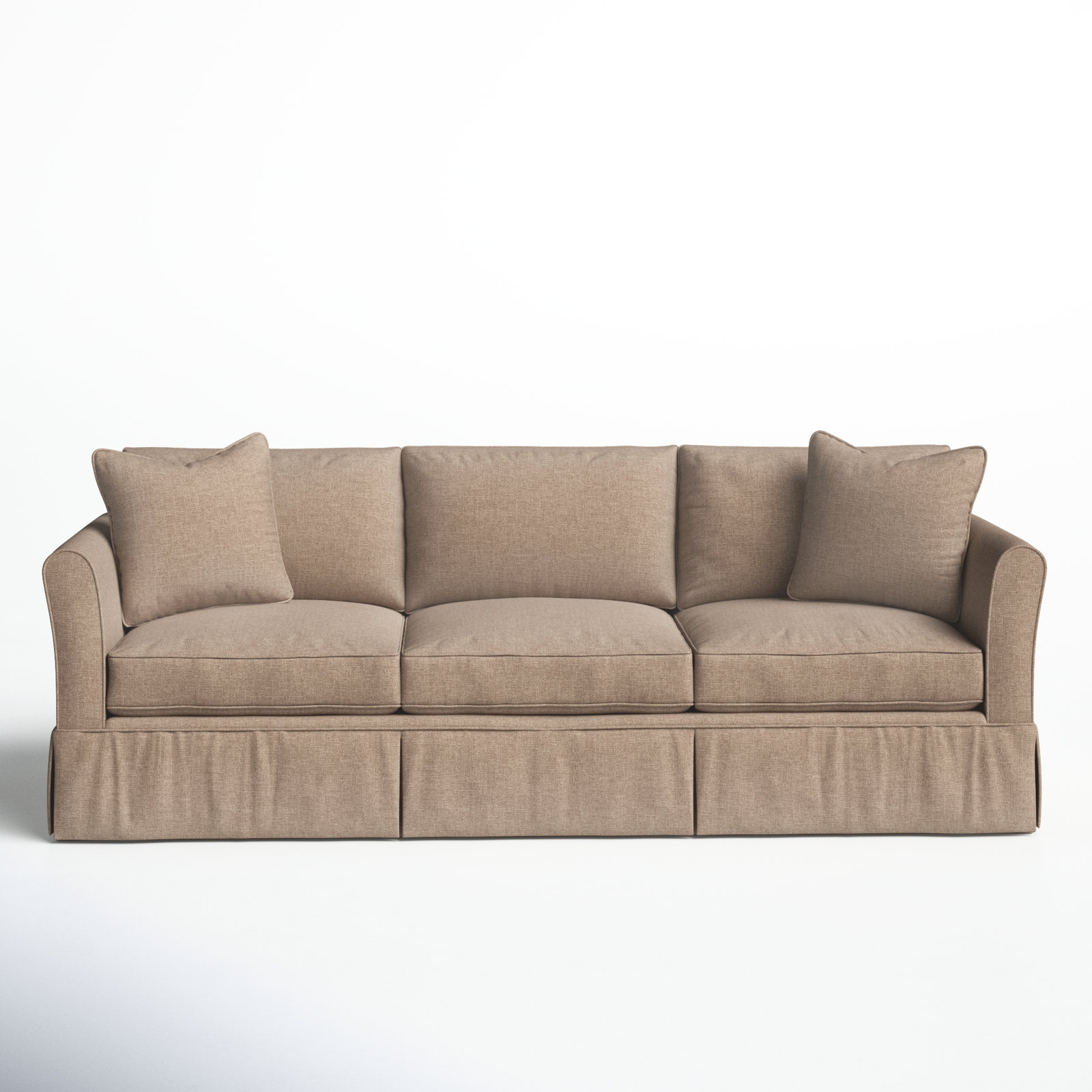 Shelby 82'' Upholstered Sofa, Conversation Linen Basketweave