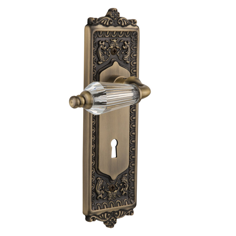 Egg & Dart Plate with Decorative Keyhole and Double Dummy with Parlour Lever