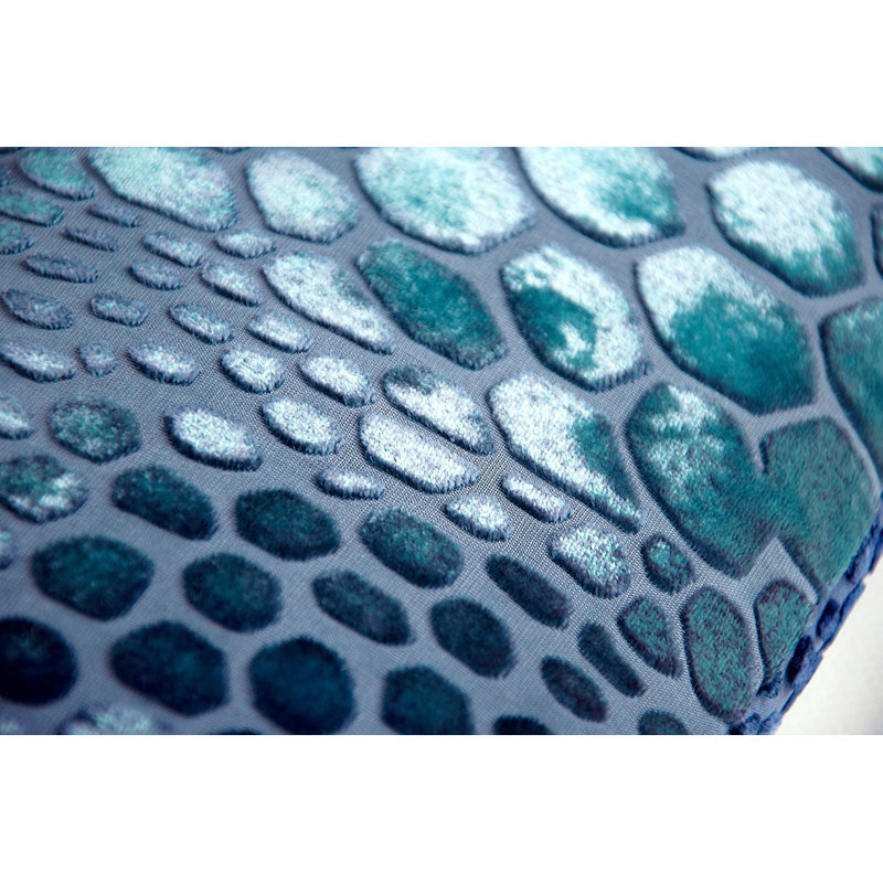 Square Velvet Pillow Cover & Insert, 20"H x 20"W, Shark