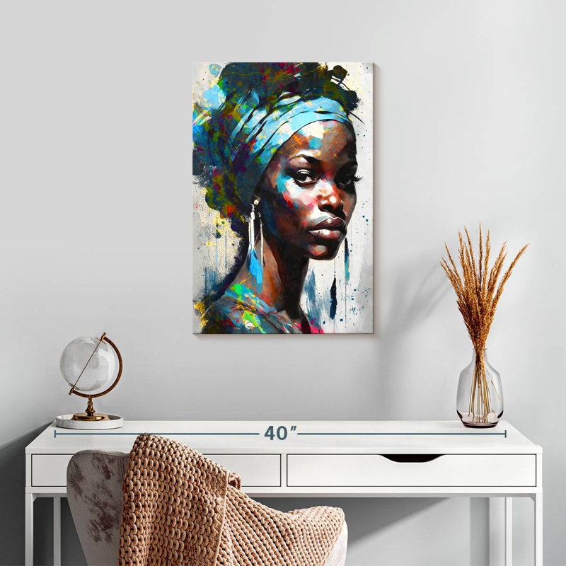 Leisha Alluring African, 24" H x 16" W