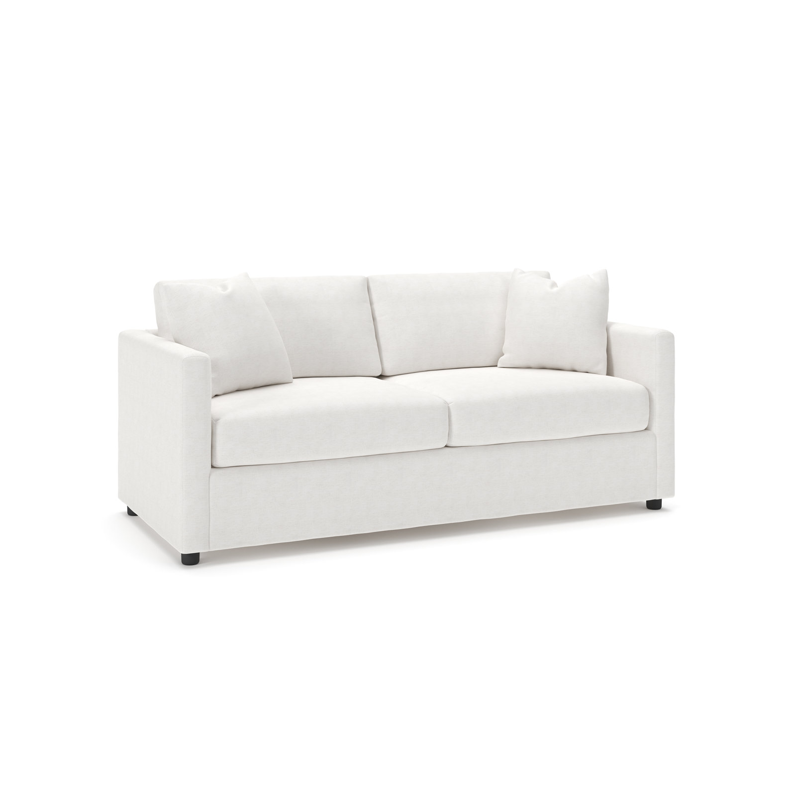 Godwin 75'' Upholstered Sofa, Nomad Snow Crypton® Chenille