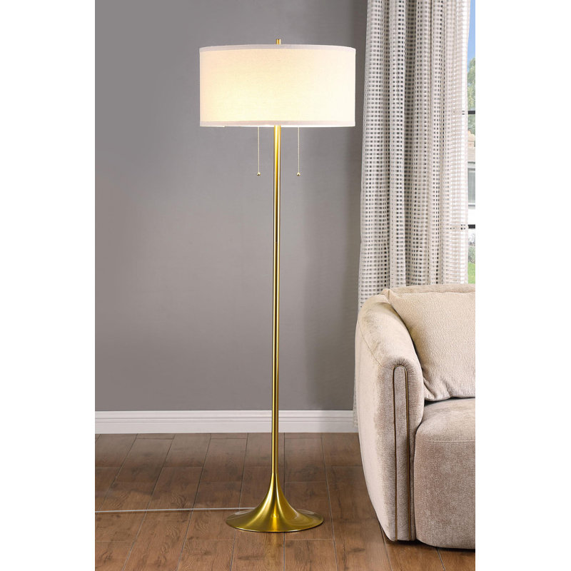 Lampe sur pied en métal 65 po