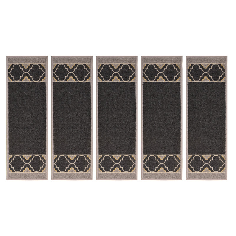 Tapis d'escalier noir antidérapant, 5