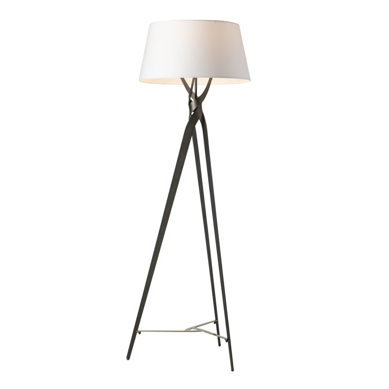 Tryst Floor Lamp, Vintage Platinum, Ink