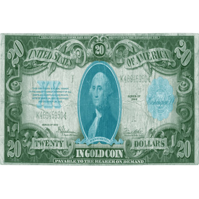 Modern Currency V by Vision Studio - Wrapped Canvas Print