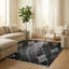 Tapis à imprimé géométrique marocain noir Marlborough-243293086