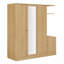 Armoire 4 portes avec tablettes, tiroirs et miroir pleine grandeur-996809880