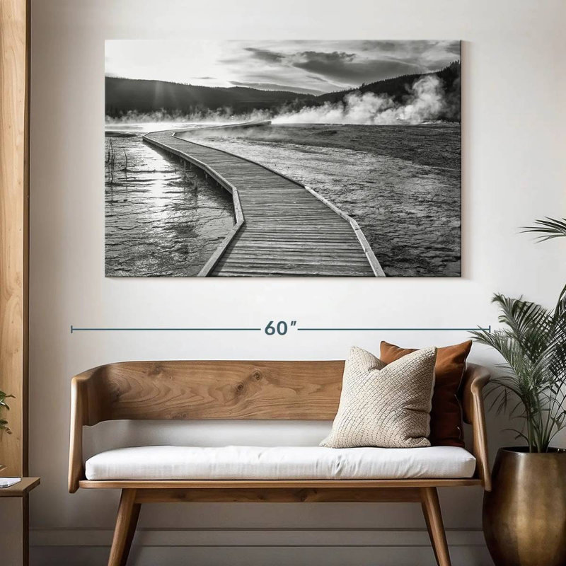 Lilie Monochrome Boardwalk, 34" H x 51" W