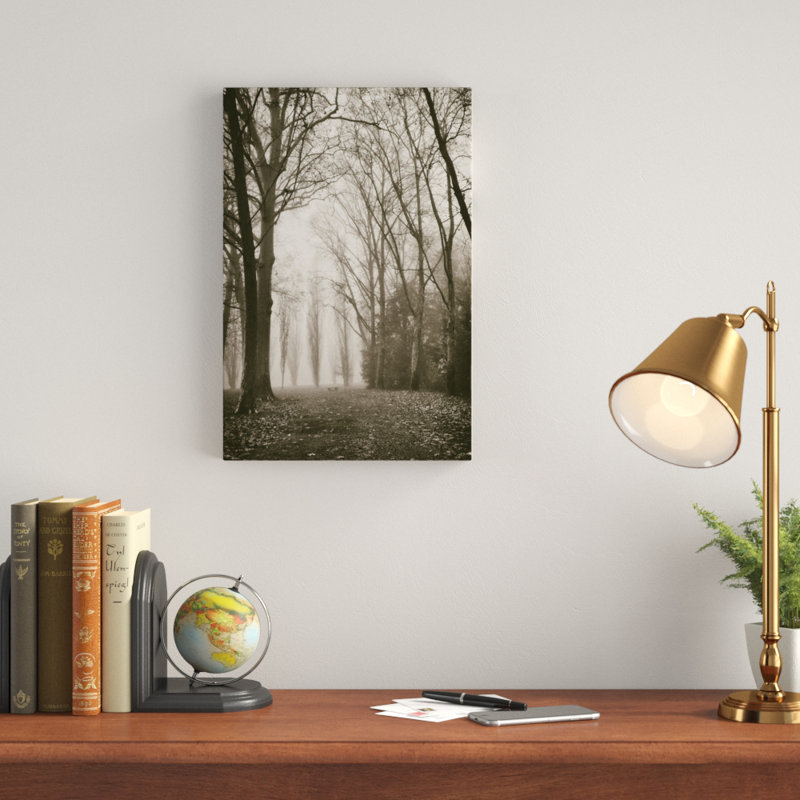 Trees In Fog I by Jody Stuart - Print on Canvas, 46cm H x 30cm W, Wrapped Canvas