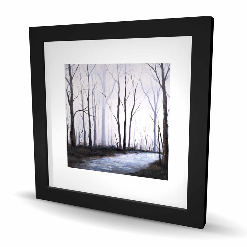 Désert de forêt - décor de chambre à coucher avec passe-partout, Noir